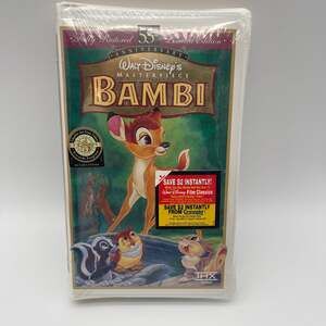 Walt Disney's Masterpiece Bambi 55th Anniversary Limited Edition VHS Factory Sea
